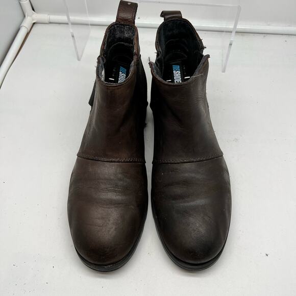 Sorel Boots Womens 6.5 Emelie Chelsea Ankle Bootie Brown Leather Casual - Picture 3 of 9